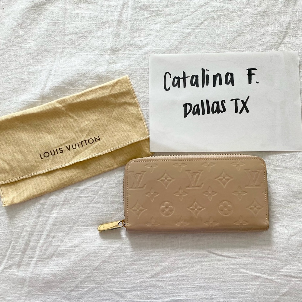 Louis Vuitton Zippy wallet monogram vernis pink